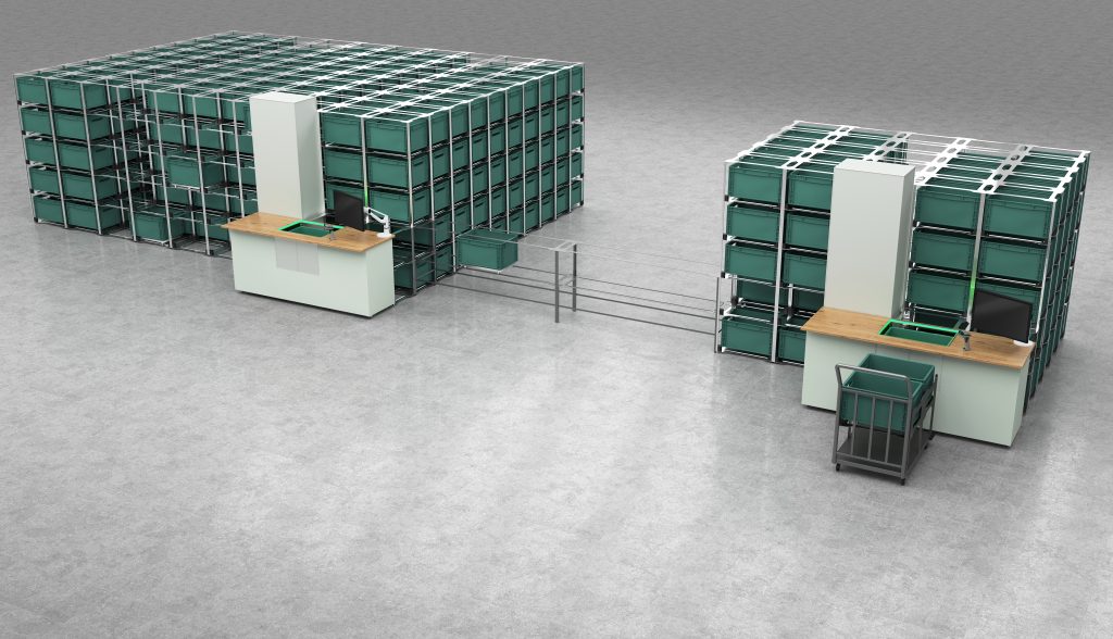 Cellgo Lager Doppelblock Rendering