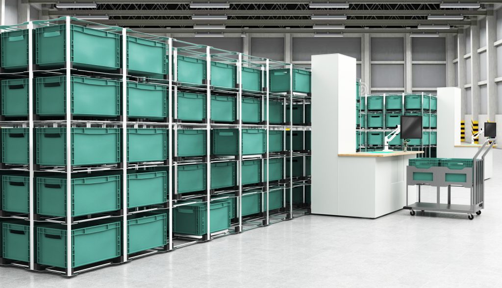 Cellgolager Hallenansicht Rendering