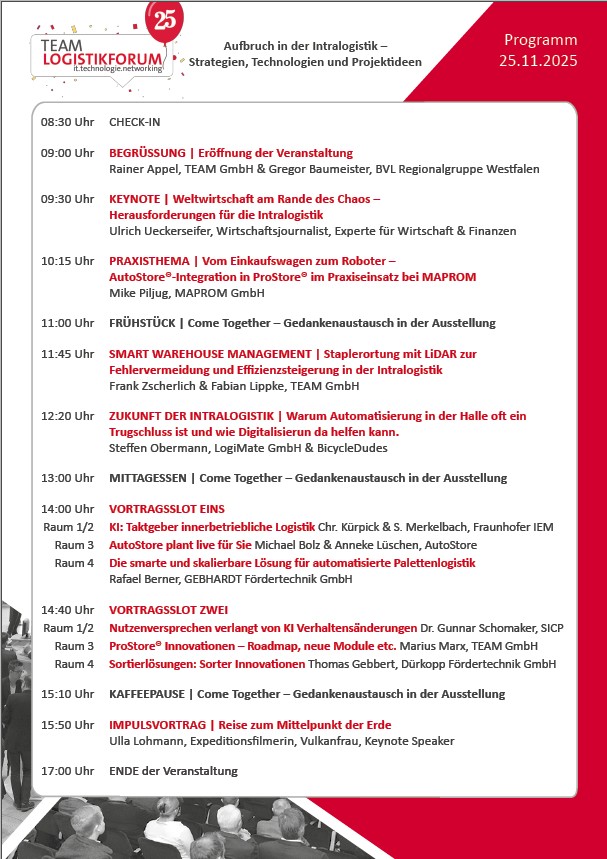 TEAMLogistikforum-Programm